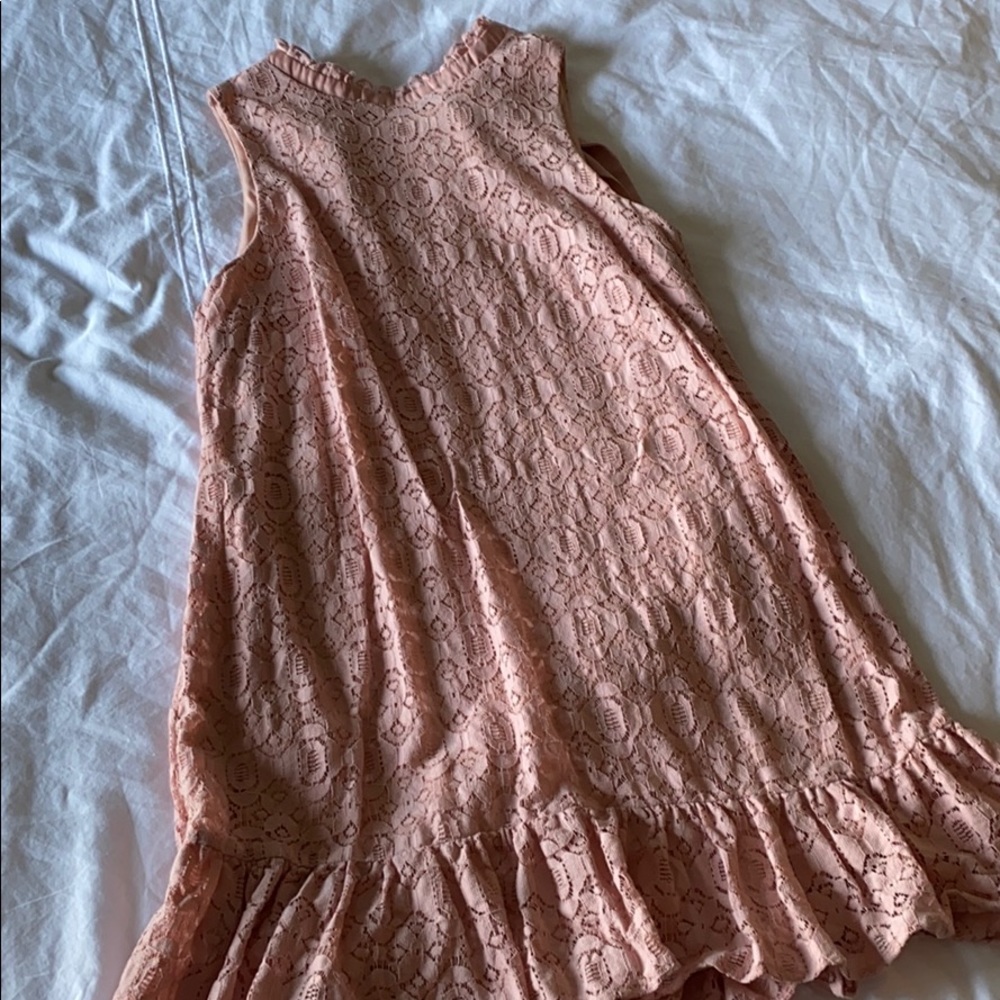 Pink lace dress